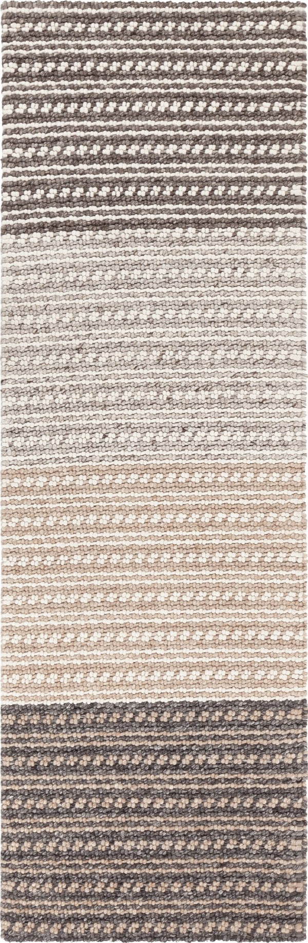 Chandra Rugs Hand Woven Contemporary Rug - Luxurious Artistry And Texture For A Sophisticated Home Makeover Taupe,White Wool,Viscose Suz55600-79106