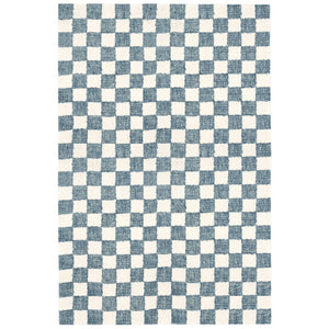 Trans Ocean Liora Manne Savannah Indoor Hand-tufted Wool Area Rug – Elegant Checkerboard Design For Modern Homes Blue Wool Pile Svh57951303
