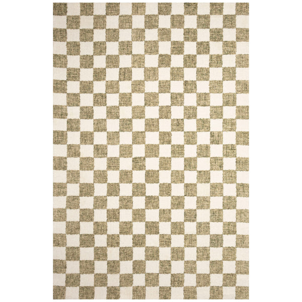Trans Ocean Liora Manne Savannah Indoor Hand-tufted Wool Area Rug – Elegant Checkerboard Design For Modern Homes Sage Wool Pile Svh57951316