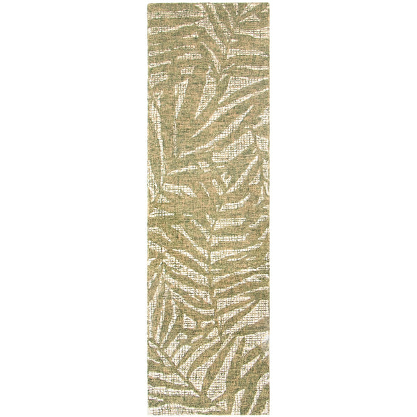 Trans Ocean Liora Manne Savannah Indoor Area Rug - Luxurious Hand-tufted Wool Botanical Design For Elegance Sage Wool Pile Svhr8950016