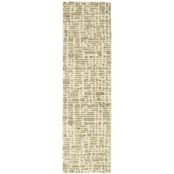 Trans Ocean Liora Manne Savannah Grid Indoor Area Rug - Chic Hand-tufted Wool Design For Modern Living Spaces Sage Wool Pile Svhr8951216