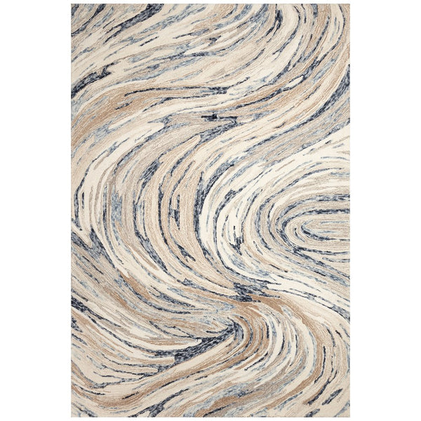 Trans Ocean Liora Manne Savoy Big Wave Indoor Area Rug - Hand-tufted Wool With Contemporary Ocean Design Blue Wool Svy71687003