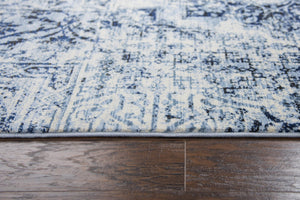 Alora Decor Swagger Transitional White Runner Rug 2'3"X7'7" - Power-Loomed Rizlon Polypropylene, Durable Low-Profile SWGSW100137092377
