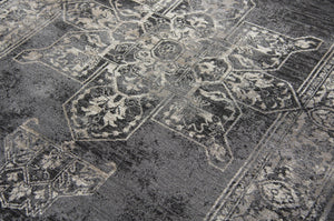 Alora Decor Swagger Medallion Rug Power-Loomed Rizlon Polypropylene — Transitional Persian-Inspired Neutrals, Durable 9'10" x 12'6" SWGSW100733069116