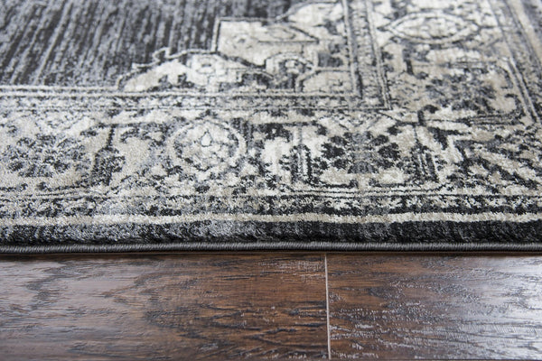Alora Decor Swagger Medallion Runner Rug 2'3"X7'7" Power-Loomed Polypropylene Rizlon Yarn Stain-Resistant Elegance SWGSW100733062377
