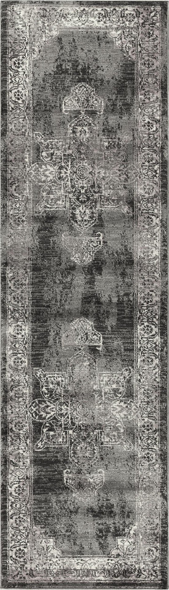 Alora Decor Swagger Medallion Runner Rug 2'3"X7'7" Power-Loomed Polypropylene Rizlon Yarn Stain-Resistant Elegance SWGSW100733062377