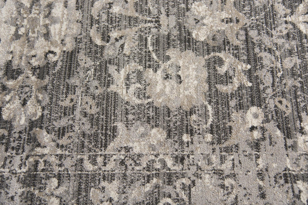 Alora Decor Swagger Gray Mina-Khani Runner Rug, Power-Loomed 100% Heat-Set Polypropylene, Durable Slate Gray Pattern (2'3" X 7'7") SWGSW101533TA2377