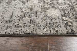 Alora Decor Swagger Gray Mina-Khani Runner Rug, Power-Loomed 100% Heat-Set Polypropylene, Durable Slate Gray Pattern (2'3" X 7'7") SWGSW101533TA2377