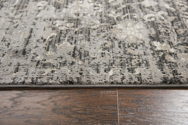 Alora Decor Swagger Gray Mina-Khani Runner Rug, Power-Loomed 100% Heat-Set Polypropylene, Durable Slate Gray Pattern (2'3" X 7'7") SWGSW101533TA2377