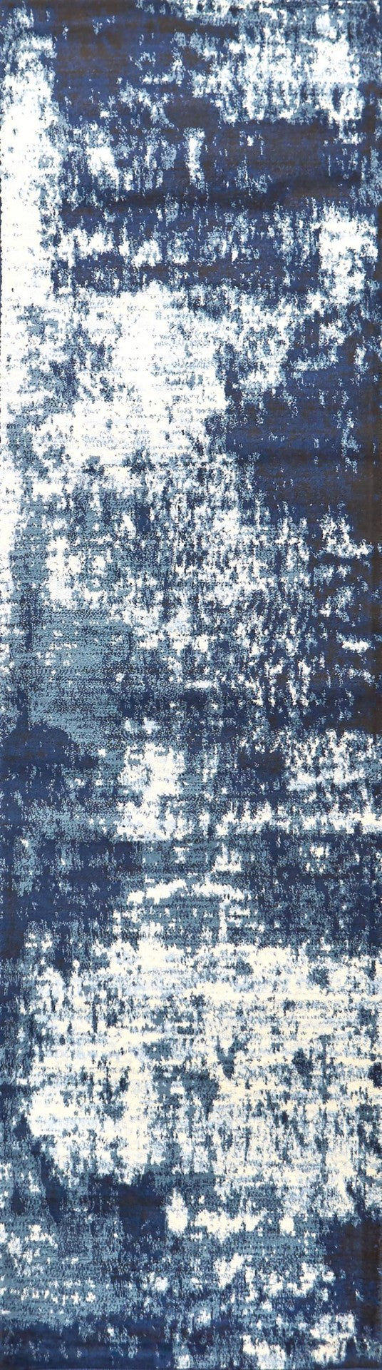 Alora Decor Swagger Contemporary Runner Rug 2'3"X7'7" Navy & Ivory Abstract Power-Loomed Polypropylene Durable SWGSW101637092377
