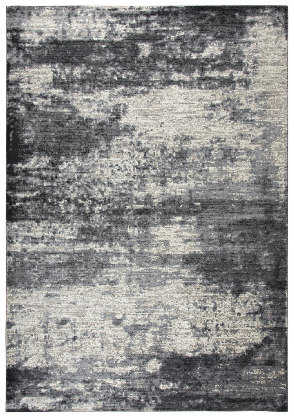 Alora Decor Swagger Contemporary Abstract Brown Taupe Slate Rug — Power-Loomed Rizlon Polypropylene, Durable Urban Chic 6'7" x 9'6" SWGSW101742TA6796