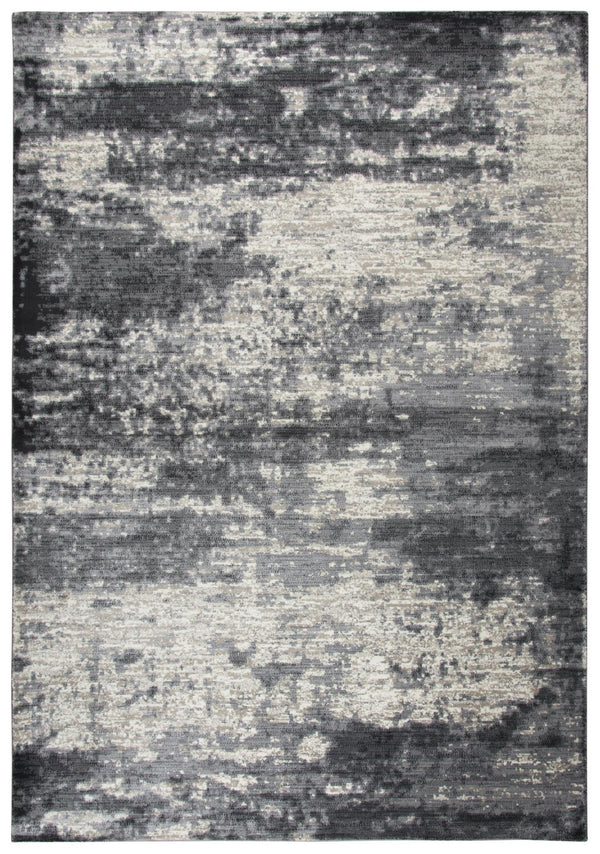 Alora Decor Swagger Contemporary Abstract Brown Taupe Slate Rug — Power-Loomed Rizlon Polypropylene, Durable Urban Chic 6'7" x 9'6" SWGSW101742TA6796