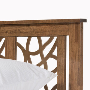 Baxton Studio Baxton Studio Trina Modern Tree Branch-Style Platform Bed in Warm Walnut for Eco-Friendly Comfort Queen SW8019-Walnut-M17-Queen