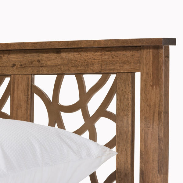 Baxton Studio Baxton Studio Trina Modern Tree Branch-Style Platform Bed in Warm Walnut for Eco-Friendly Comfort Queen SW8019-Walnut-M17-Queen