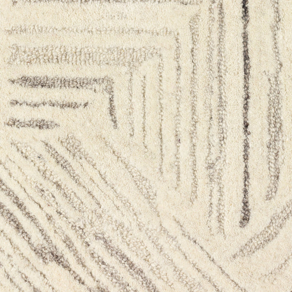 Trans Ocean Liora Manne Madison Modern Area Rug - Hand-tufted Wool, Geometric Design, 2' X 7'6" Accent Piece Natural Wool Mair8956212