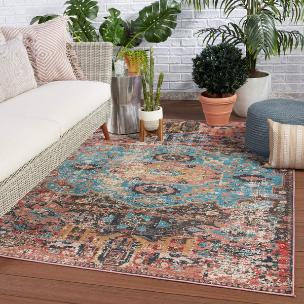Jaipur Living Vibe by Jaipur Living Presia Turkish Medallion Polyester Indoor Outdoor Performance Rug 8'X10' RUG150714
