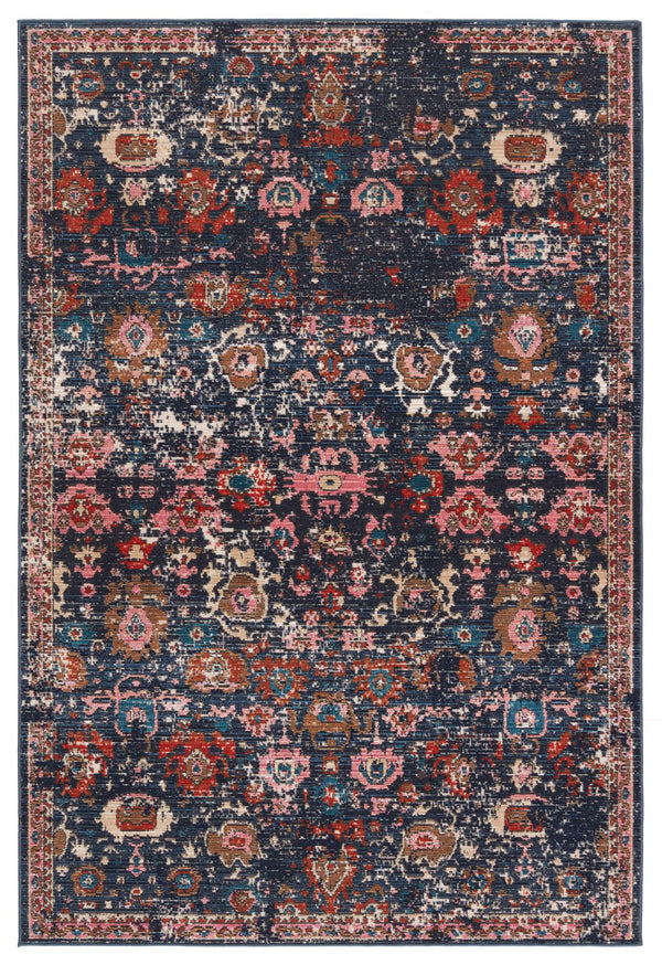 Jaipur Living Vibe by Jaipur Living Azura Polyester Oriental Floral Indoor Outdoor Performance Rug 4'X5'7" RUG150698