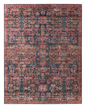 Jaipur Living Swoon Maven Swo05 Powerloomed Machinemade 100% Polyester Moroccan / Bohemian Oriental Outdoor Rug Pink, Blue 100% Polyester Rug150677