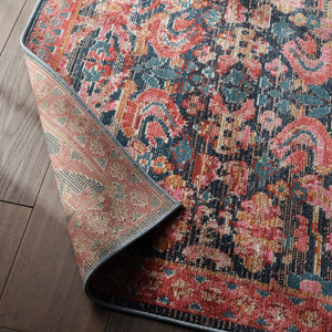 Jaipur Living Swoon Maven Swo05 Powerloomed Machinemade 100% Polyester Moroccan / Bohemian Oriental Outdoor Rug Pink, Blue 100% Polyester Rug150677