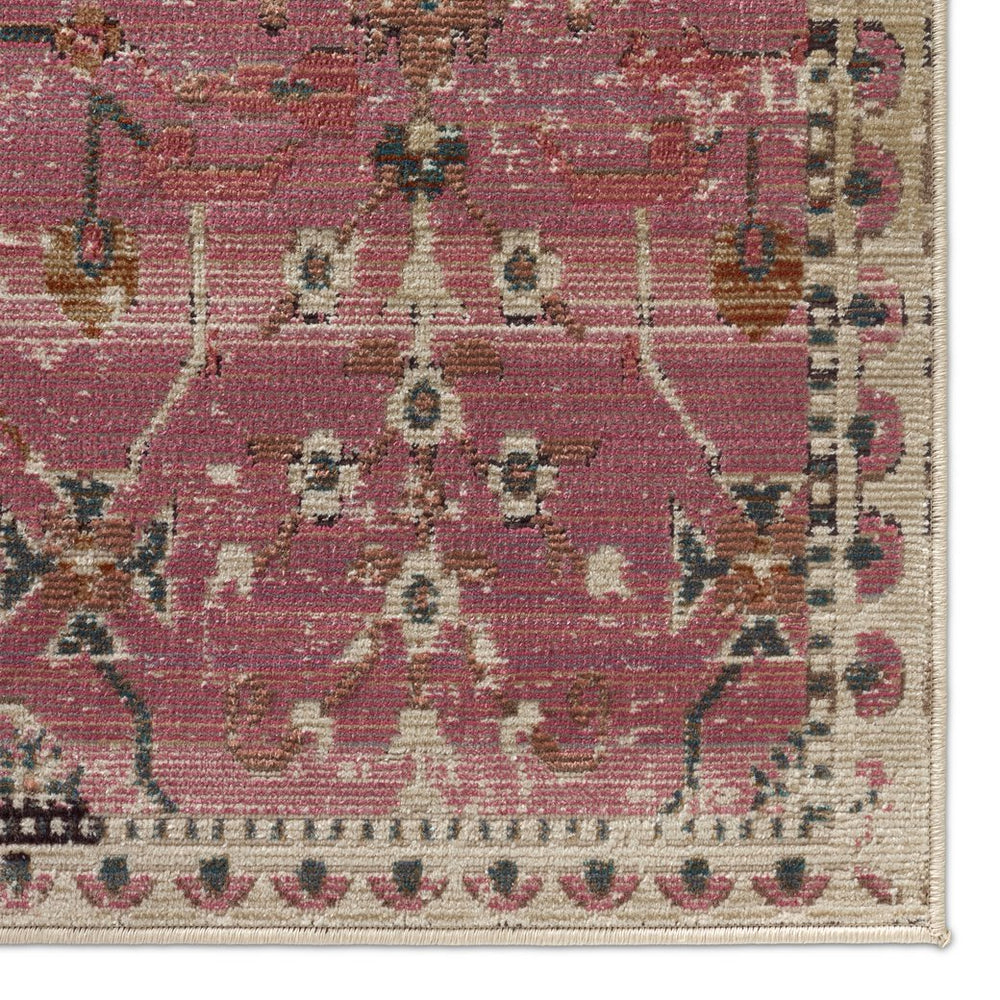 Jaipur Living Swoon Elva Swo06 Powerloomed Machinemade 100% Polyester Moroccan / Bohemian Oriental Outdoor Rug Pink 100% Polyester Rug150685