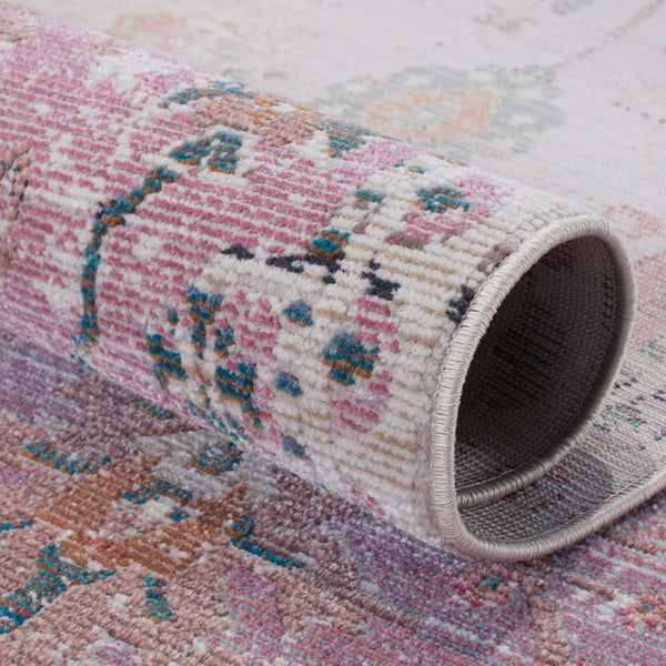 Jaipur Living Swoon Elva Swo07 Powerloomed Machinemade 100% Polyester Moroccan / Bohemian Oriental Outdoor Rug Purple, Pink 100% Polyester Rug150691