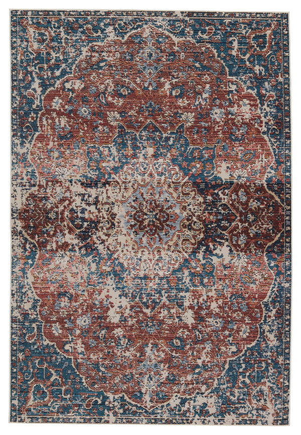 Jaipur Living Vibe by Jaipur Living Akela Turkish Medallion Polyester Indoor Outdoor Accent Rug 4'X5'7" RUG150656