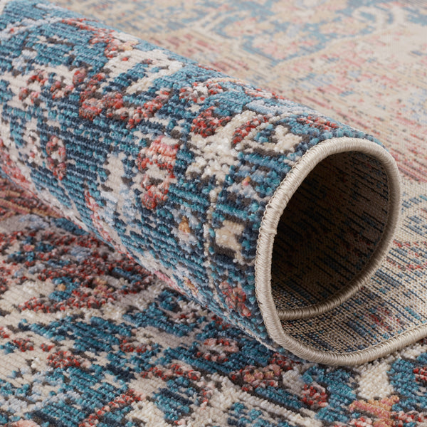 Jaipur Living Vibe by Jaipur Living Akela Turkish Medallion Polyester Indoor Outdoor Accent Rug 2'6"X8' RUG150652