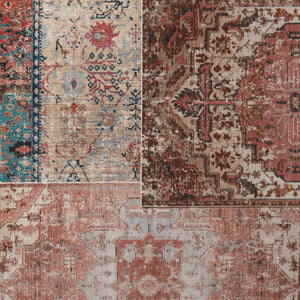 Jaipur Living Vibe by Jaipur Living Priyah Medallion Polyester Indoor Outdoor Rug Vintage Turkish Style 4'X5'7" RUG150663