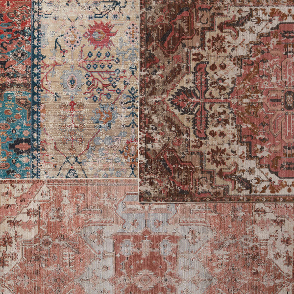 Jaipur Living Vibe by Jaipur Living Priyah Medallion Polyester Indoor Outdoor Rug Vintage Turkish Style 4'X5'7" RUG150663