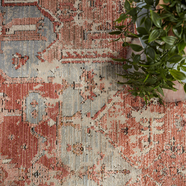 Jaipur Living Vibe by Jaipur Living Priyah Medallion Polyester Indoor Outdoor Rug Vintage Turkish Style 4'X5'7" RUG150663
