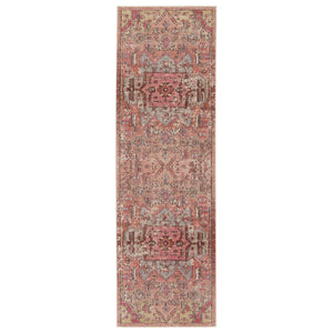 Jaipur Living Vibe by Jaipur Living Priyah Medallion Polyester Indoor Outdoor Rug Vintage Turkish Style 2'6"X8' RUG150659