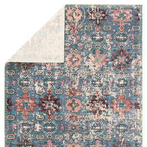 Jaipur Living Swoon Farella Swo10 Powerloomed Machinemade 100% Polyester Moroccan / Bohemian Oriental Outdoor Rug Blue, Pink 100% Polyester Rug150670