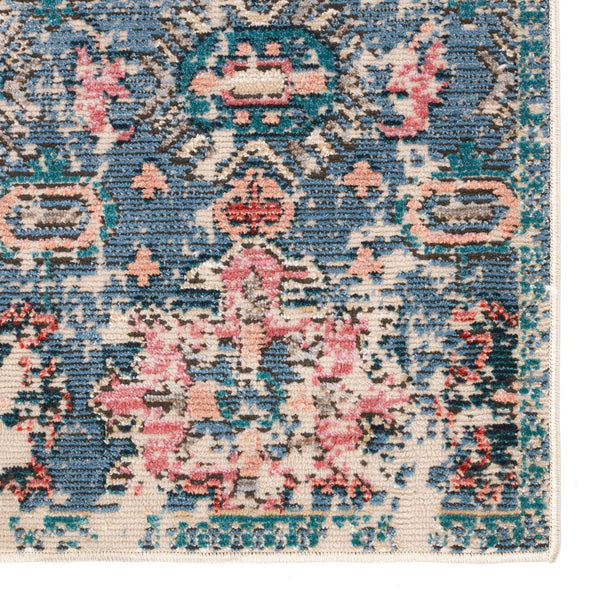 Jaipur Living Swoon Farella Swo10 Powerloomed Machinemade 100% Polyester Moroccan / Bohemian Oriental Outdoor Rug Blue, Pink 100% Polyester Rug150670