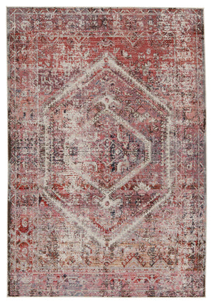 Jaipur Living Vibe by Jaipur Living Armeria Turkish Medallion Polyester Indoor Outdoor Runner Rug Pink 8'X10' RUG150644