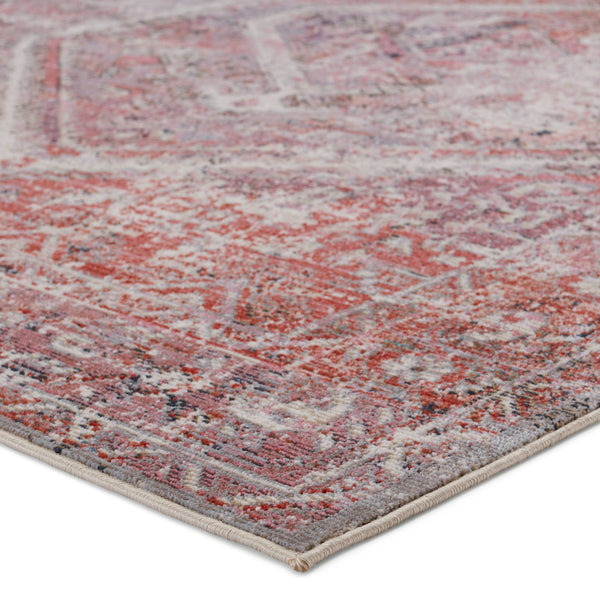 Jaipur Living Vibe by Jaipur Living Armeria Turkish Medallion Polyester Indoor Outdoor Runner Rug Pink 2'6"X8' RUG150645