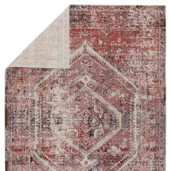 Jaipur Living Vibe by Jaipur Living Armeria Turkish Medallion Polyester Indoor Outdoor Runner Rug Pink 2'6"X8' RUG150645