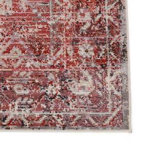 Jaipur Living Vibe by Jaipur Living Armeria Turkish Medallion Polyester Indoor Outdoor Runner Rug Pink 2'6"X8' RUG150645