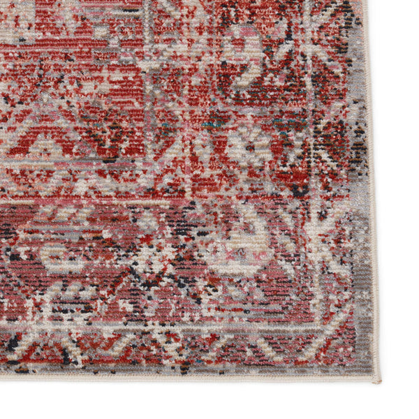 Jaipur Living Vibe by Jaipur Living Armeria Turkish Medallion Polyester Indoor Outdoor Runner Rug Pink 2'6"X8' RUG150645