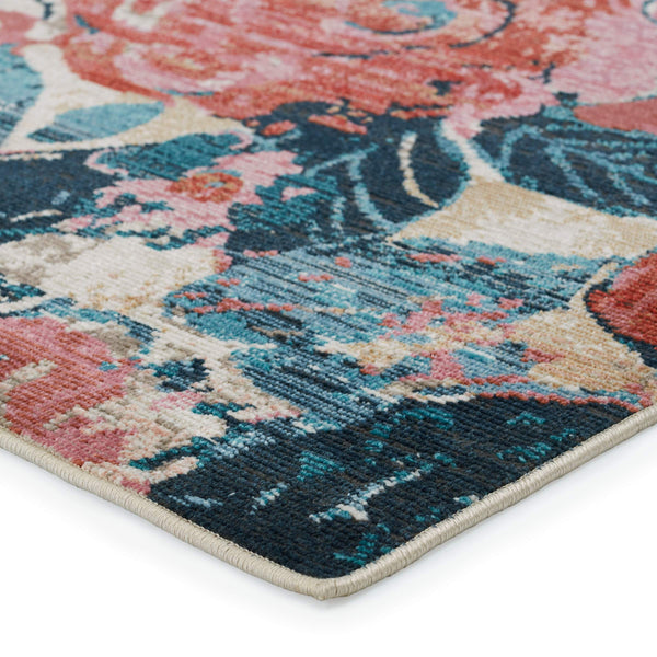 Jaipur Living Vibe by Jaipur Living Illiana Floral Polyester Indoor Outdoor Rug Romantic Turkish Style 4' x 5'7" RUG153203