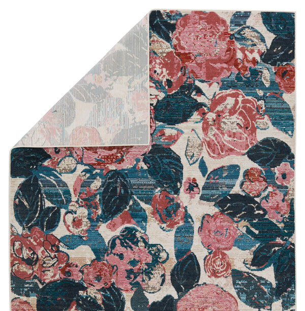 Jaipur Living Vibe by Jaipur Living Illiana Floral Polyester Indoor Outdoor Rug Romantic Turkish Style 4' x 5'7" RUG153203