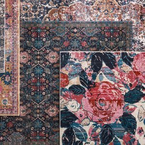 Jaipur Living Vibe by Jaipur Living Illiana Floral Polyester Indoor Outdoor Rug Romantic Turkish Style 4' x 5'7" RUG153203