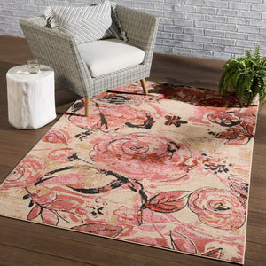 Jaipur Living Vibe by Jaipur Living Hermione Floral Polyester Rug for Indoor Outdoor Spaces 2'6" x 4' RUG153210