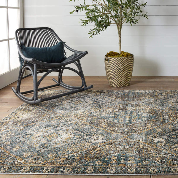 Jaipur Living Vibe by Jaipur Living Julia Medallion Polyester Indoor Outdoor Rug Weathered Turkish Style 8' x 10' RUG153229