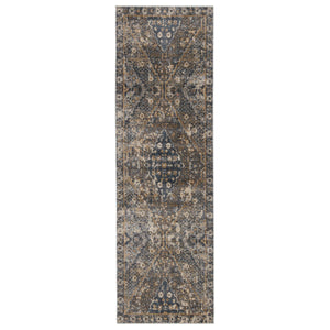 Jaipur Living Vibe by Jaipur Living Julia Medallion Polyester Indoor Outdoor Rug Weathered Turkish Style 2'6" x 8' RUG153230