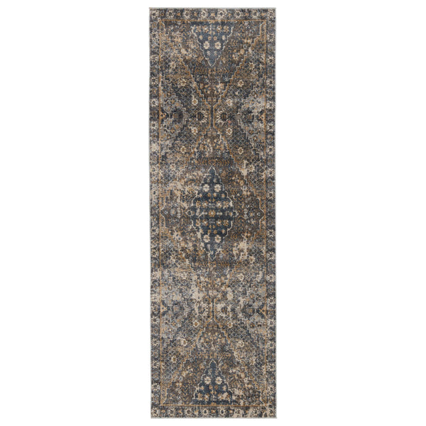 Jaipur Living Vibe by Jaipur Living Julia Medallion Polyester Indoor Outdoor Rug Weathered Turkish Style 2'6" x 8' RUG153230