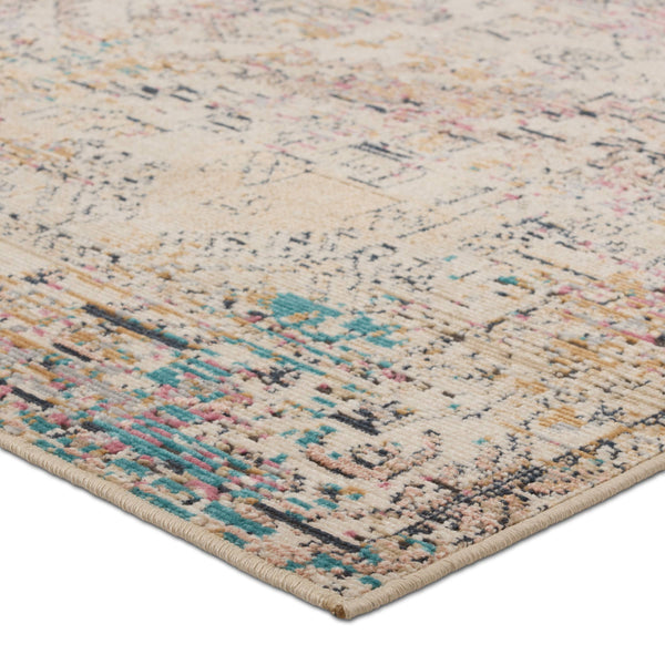 Jaipur Living Vibe by Jaipur Living Armeria Turkish Medallion Polyester Indoor Outdoor Runner Rug Multicolor 5'X7'3" RUG156806