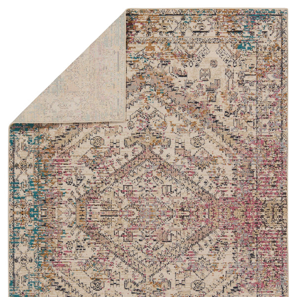Jaipur Living Vibe by Jaipur Living Armeria Turkish Medallion Polyester Indoor Outdoor Runner Rug Multicolor 5'X7'3" RUG156806