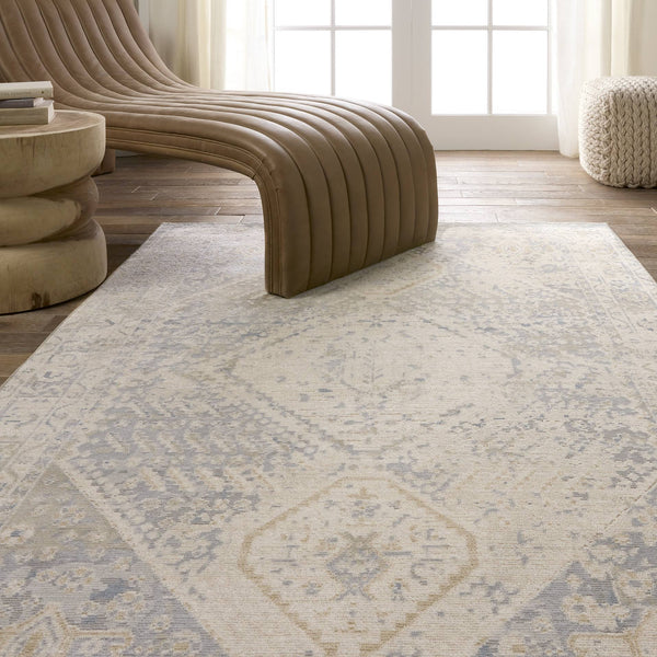 Jaipur Living Vibe by Jaipur Living Faded Medallion Indoor Outdoor Polypropylene Area Rug RUG156811