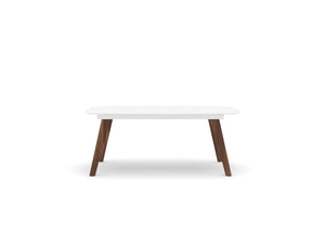 Soho Concept Sword Extendable Dining Table - Walnut Veneer Or White Lacquer With Solid Wood Legs For Elegant Dining White,Walnut  Soho-concept-dining-chair-13866