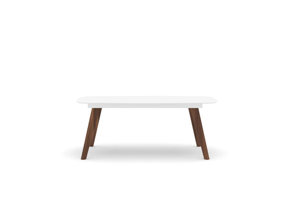 Soho Concept Sword Extendable Dining Table - Walnut Veneer Or White Lacquer With Solid Wood Legs For Elegant Dining White,Walnut  Soho-concept-dining-chair-13866